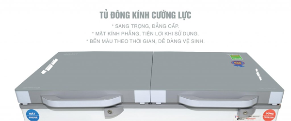 tủ đông Sanaky VH-3699W4K có kính cường lực sang trọng