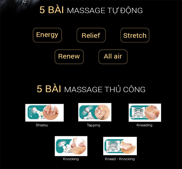 Ghế Massage 4D Black Diamond Buheung MK-5600