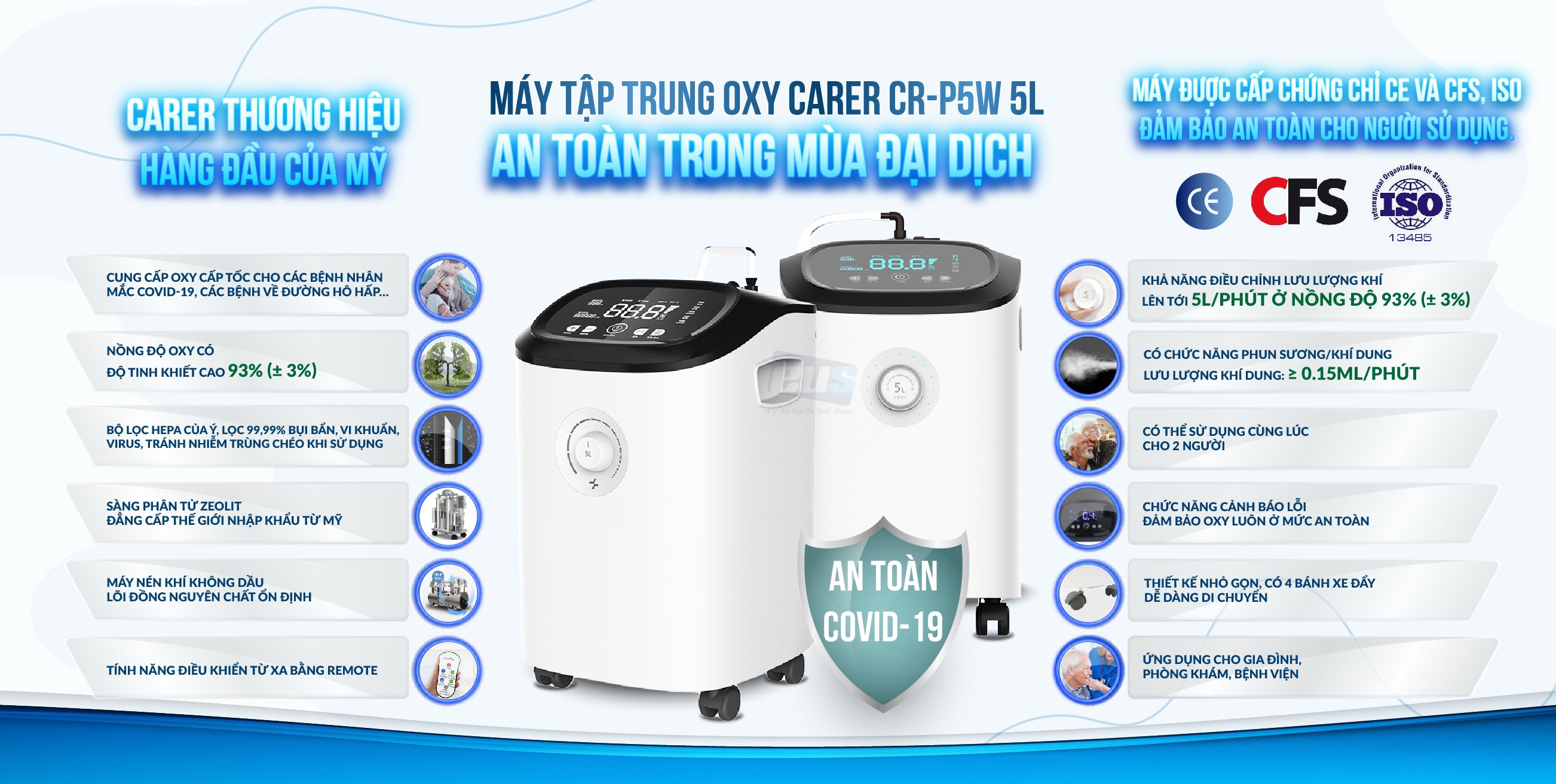 Máy sử dụng máy nén khí không dầu