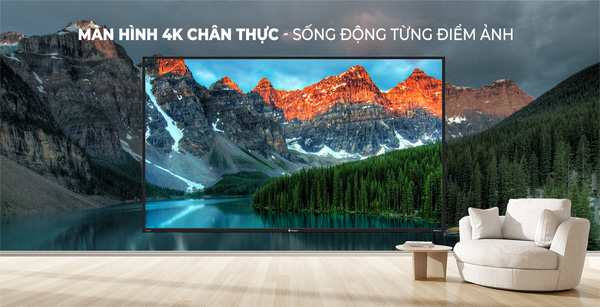 Smart Tivi Casper 58UX5200 sở hữu màn hình 4K sắc nét