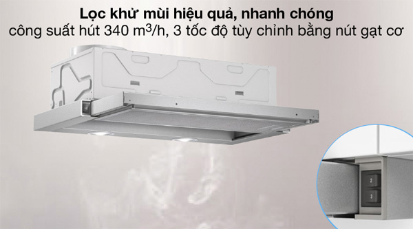 Máy hút mùi âm tủ Bosch DFL064W53B