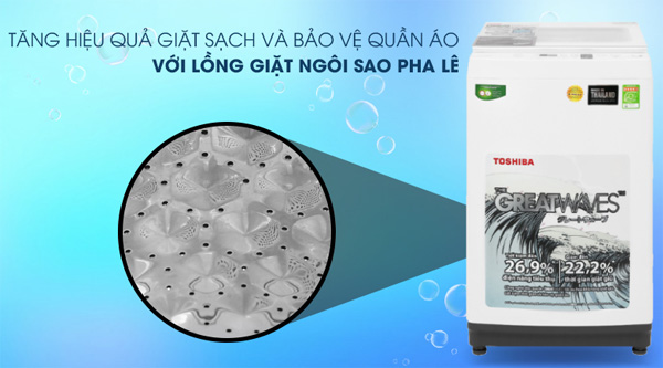 Máy giặt lồng đứng 9kg Toshiba AW-K1000FV(WW)