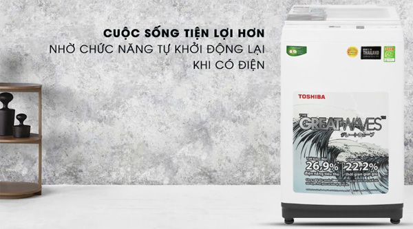 Máy giặt lồng đứng 9kg Toshiba AW-K1000FV(WW)