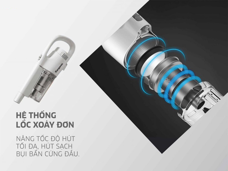 Hệ thống làm sạch bụi mạnh mẽ
