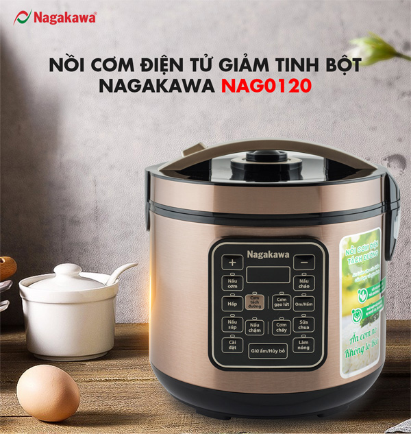 Nồi cơm điện tách đường Nagakawa NAG0120