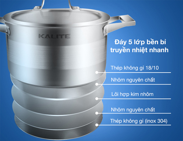 Bộ nồi inox Kalite KL-339