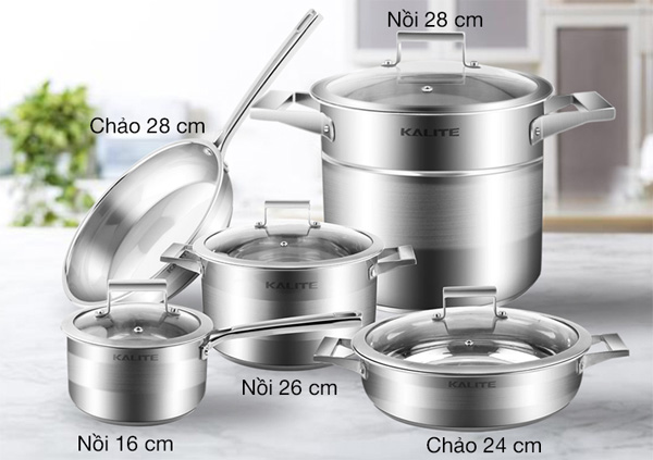 Bộ nồi inox Kalite KL-339