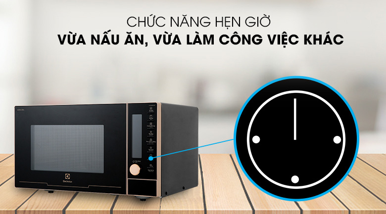 Lò vi sóng điện tử EMG25D89GGP có tính năng hẹn giờ thông minh