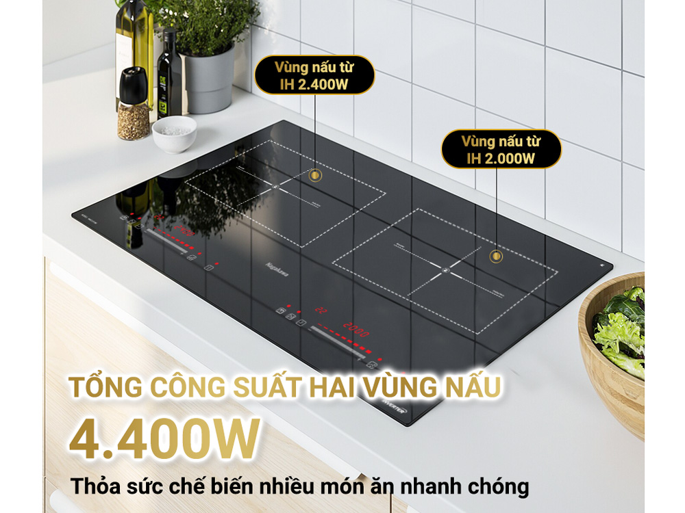 Bếp đôi điện từ hồng ngoại 