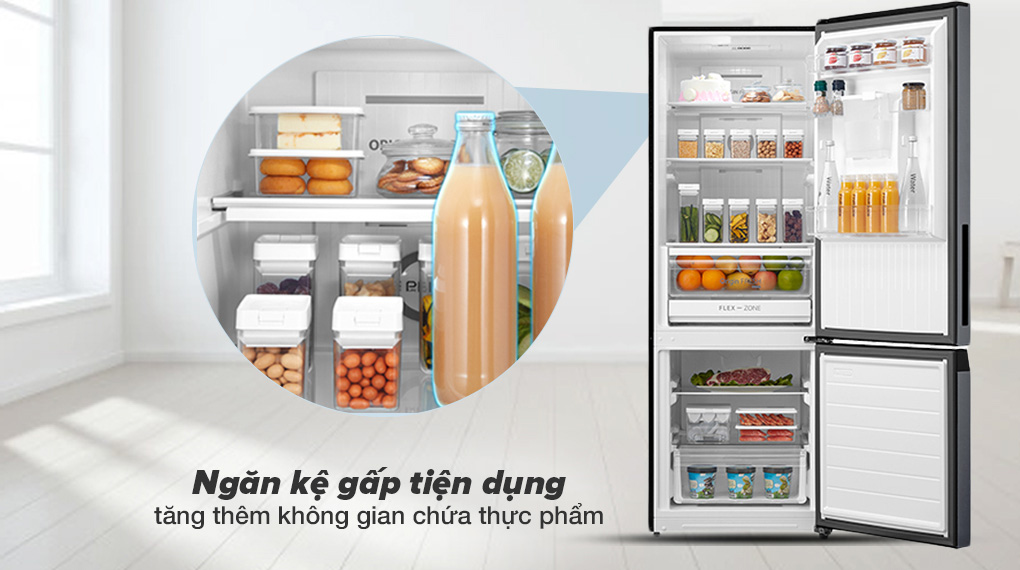 Mở rộng không gian trữ đồ với ngăn kệ gấp