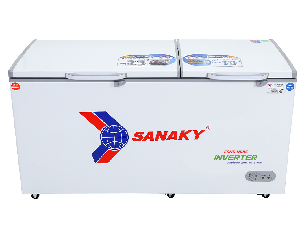 Tủ đông 2 ngăn 2 cánh Sanaky inverter VH-6699W3 (485 lít)