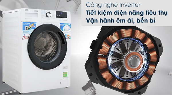 Máy giặt lồng ngang Beko Inverter 10kg WCV10612XB0ST