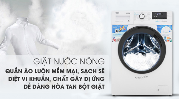 Máy giặt lồng ngang Beko Inverter 9kg WCV9612XB0ST