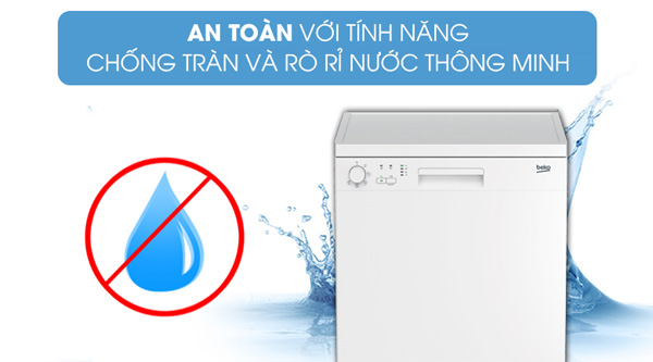  Máy rửa chén bát độc lập có sấy Beko DFN05311W