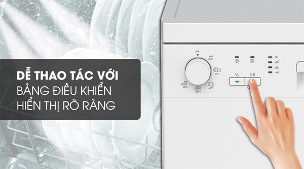 Máy rửa chén bát độc lập có sấy Beko DFN05311W (13 bộ, 5 chương trình rửa)