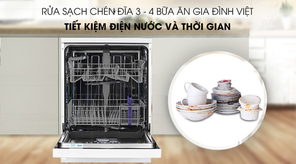  Máy rửa chén bát độc lập có sấy Beko DFN05311W