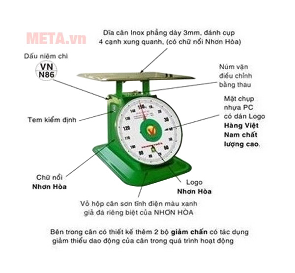 Cân Nhơn Hòa 150kg NHS-150
