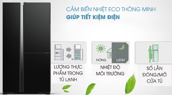 Tủ lạnh Hitachi Inverter R-M800PGV0(GBK)