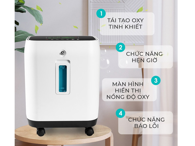 Ưu điểm nổi bật của máy tạo oxy