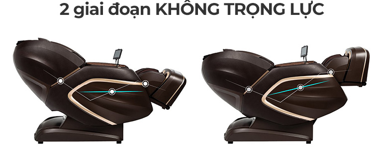 Thiết kế đến 2 tư thế không trọng lực