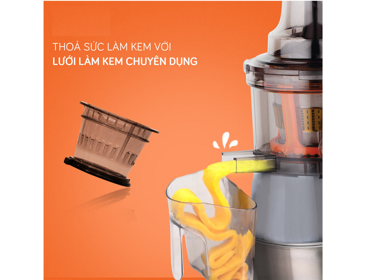 Thỏa sức làm kem, ép nước hoa quả giàu dinh dưỡng