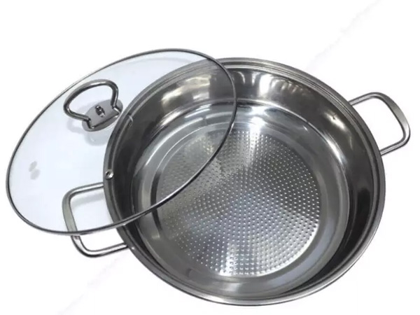 Nồi lẩu Inox đáy sần phi 30cm