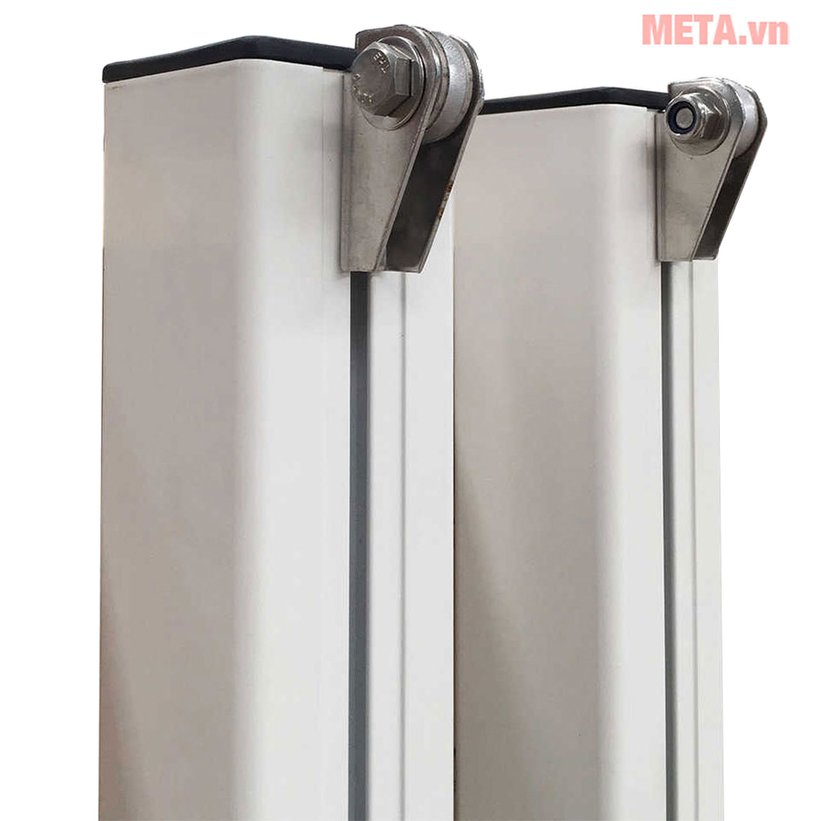 Trụ tennis chôn nòng ống nhôm vuông tăng đơ ngoài S25214