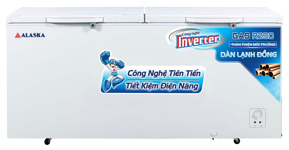 Tủ đông 2 nắp Alaska Inverter HB-550CI 408 lít