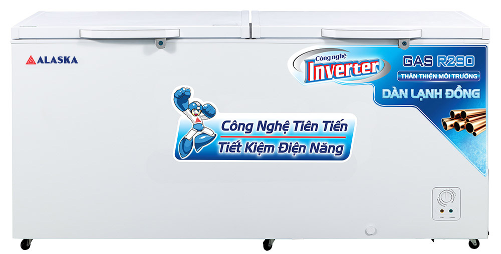 Hình ảnh tủ đông 2 nắp Alaska Inverter HB-650CI 510 lít