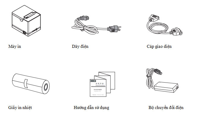 Phụ kiện của máy in hóa đơn