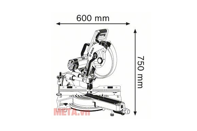 Máy cắt góc Bosch GCM 12 SDE (0601B23100)