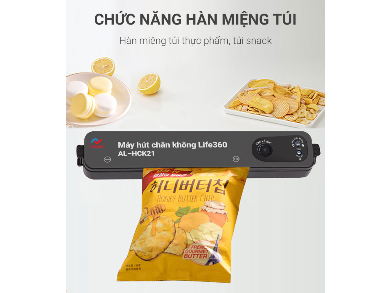 Máy hút chân không túi nilon