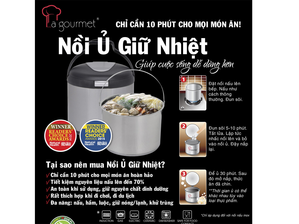 Nồi giúp tiết kiệm nhiệt liệu, thời gian nấu nướng