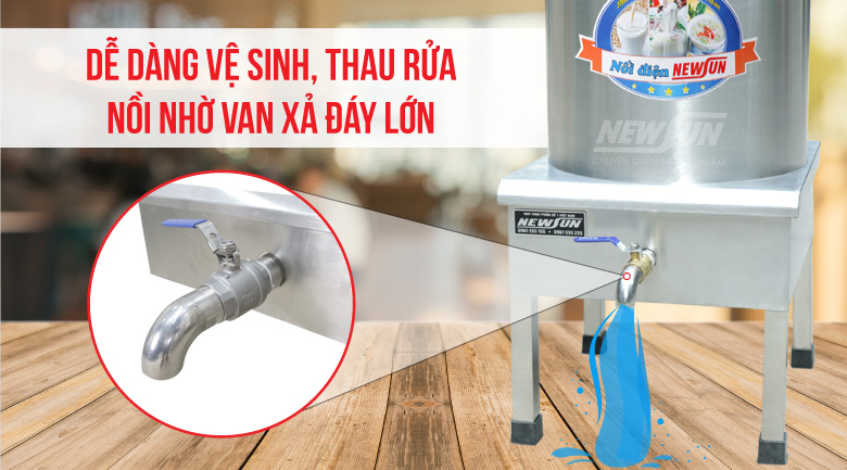 Nồi có thiết kế giúp bạn dễ dàng vệ sinh sau khi sử dụng hàng ngày