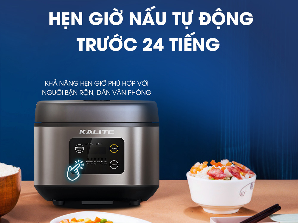 Chế độ hẹn giờ nấu tiện ích