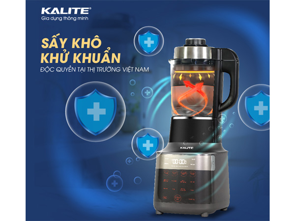 Máy nấu sữa hạt Kalite KL 950 có tích hợp chức năng sấy khô - khử khuẩn