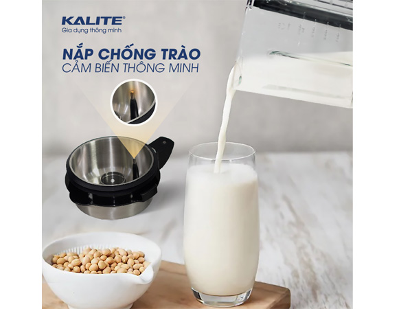 Nắp máy xay nấu đa năng Kalite KL-950 được làm từ chất liệu inox 304 có phần gioăng silicon chống trào