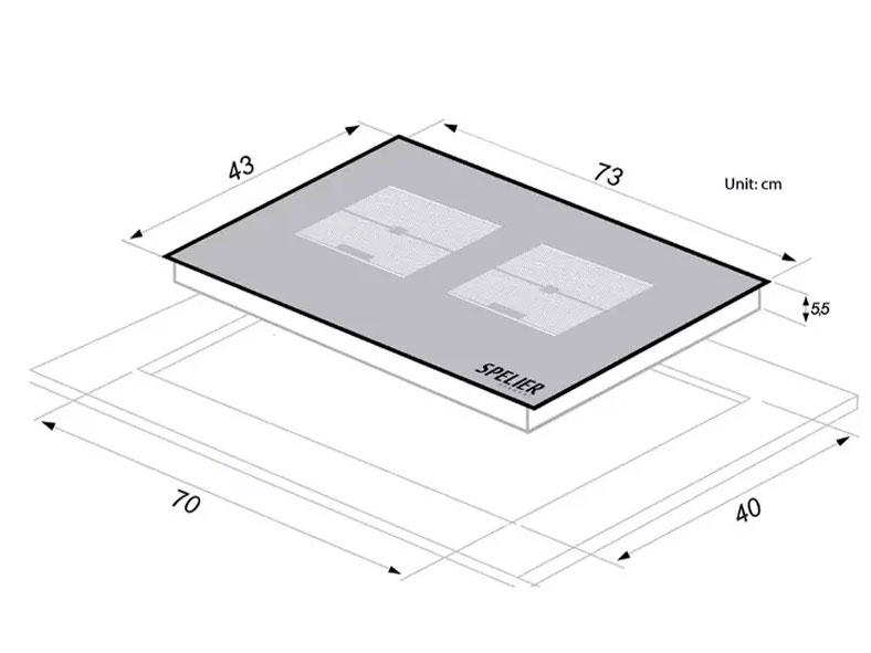 Bếp từ đôi Spelier SPM-828I PRO