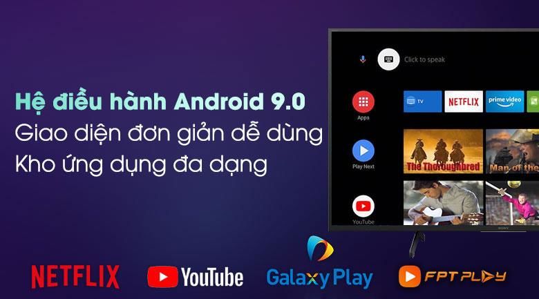 Hệ điều hành Android 9.0 với đa dạng ứng dụng giải trí, thể thao, tin tức...