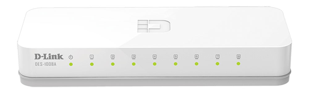 Switch with 8 PoE Ports D-Link DES-1008A