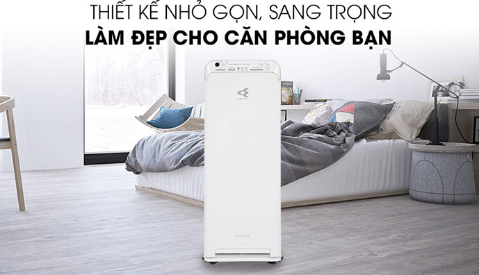 Máy lọc không khí và tạo ẩm Daikin MCK55TVM6 thiết kế nhỏ gọn, đẹp mắt