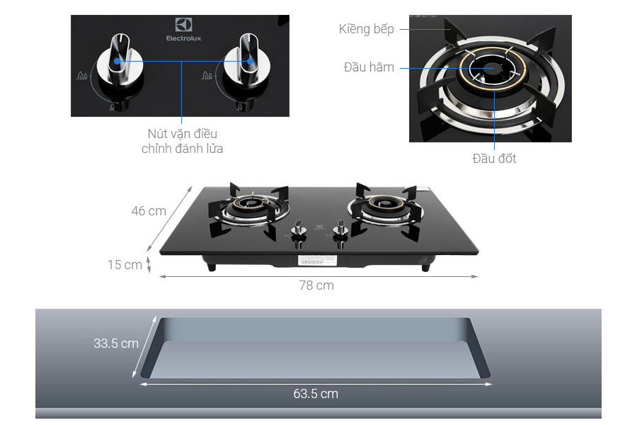 bếp ga Electrolux EHG723BA