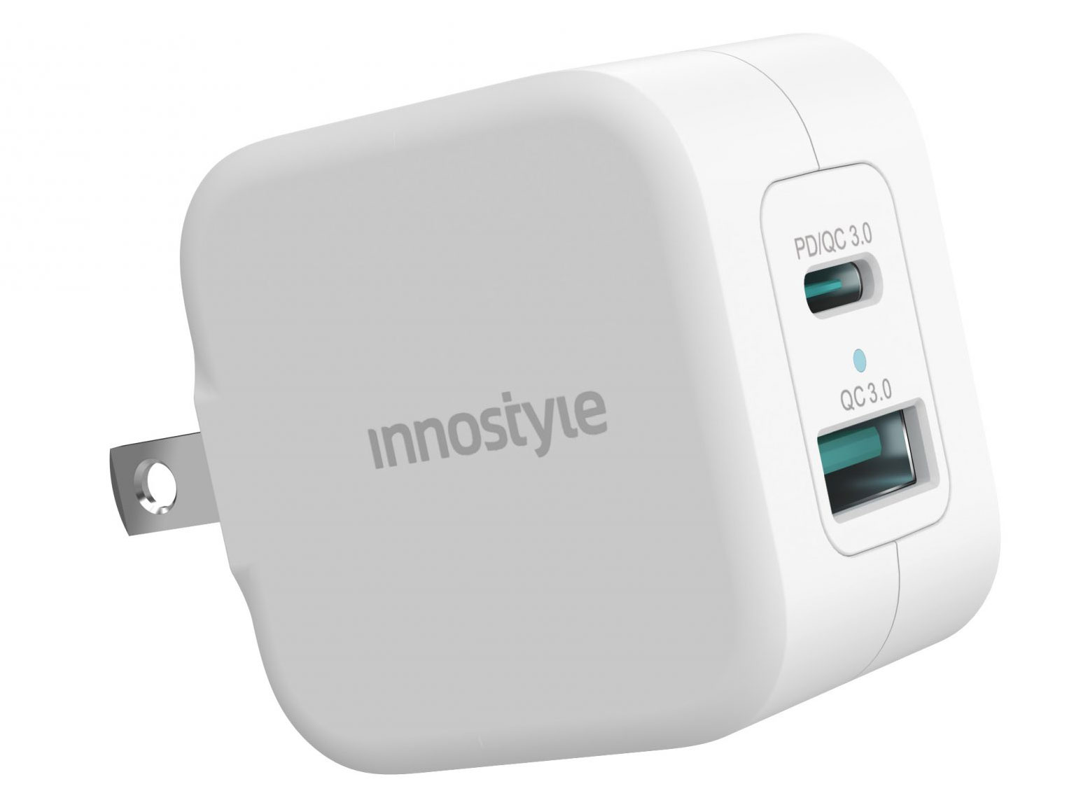 Sạc nhanh Innostyle Minigo Pro III Dual PD/QC3.0 20W White (IC20-2PDWHI)