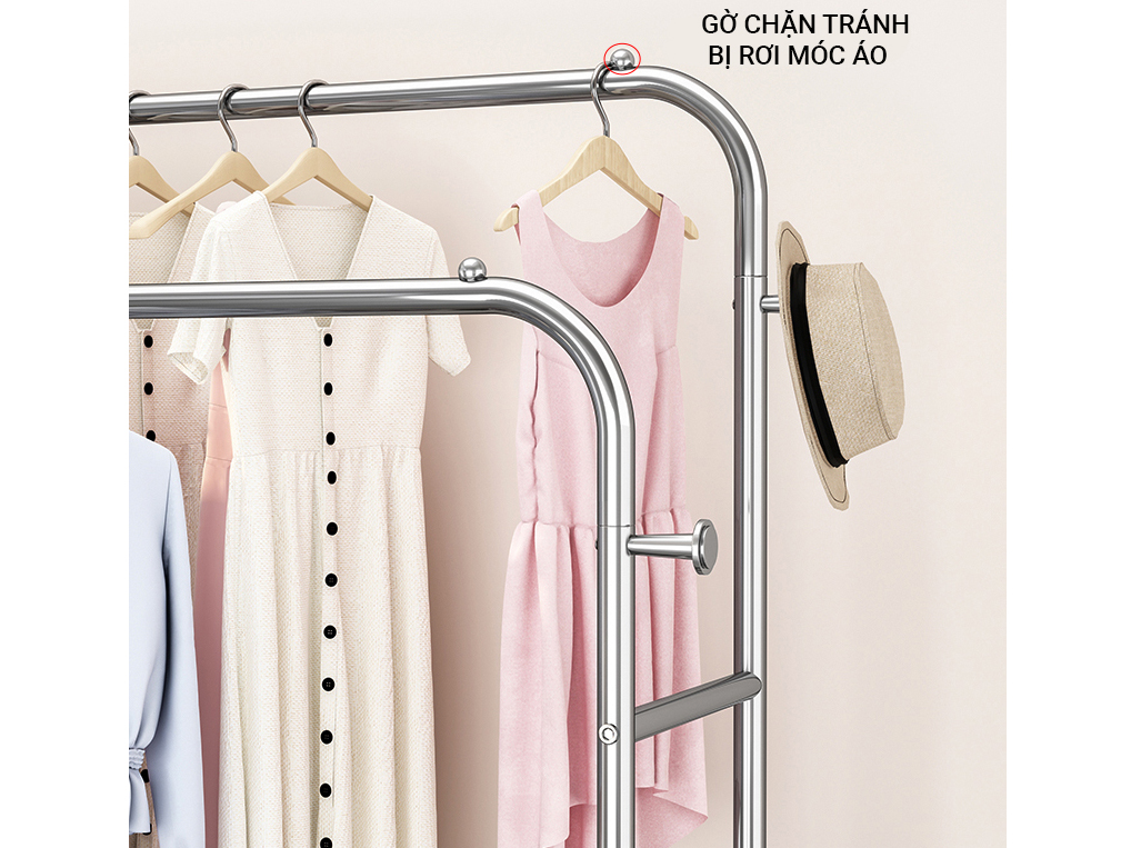 Giá treo quần áo inox 