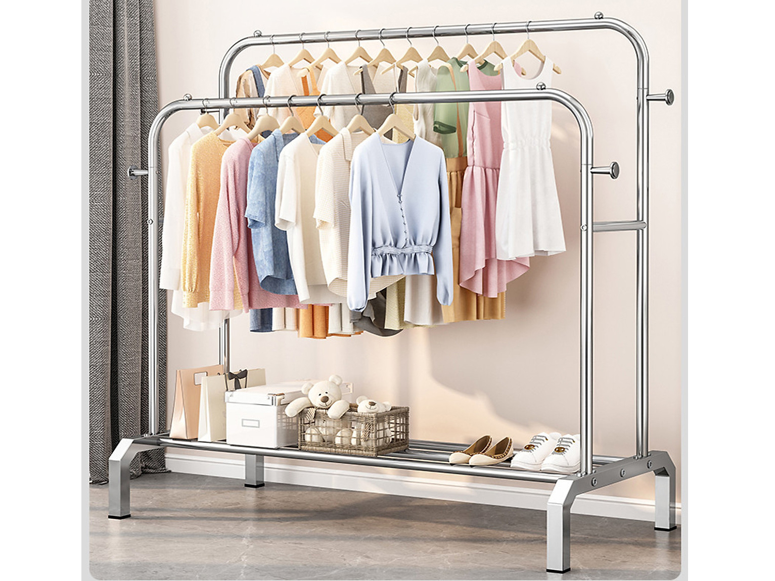 Giá treo quần áo inox Vando 120cm 5210