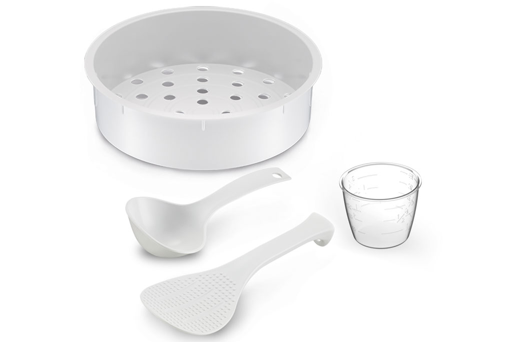 nồi cơm điện tử Tefal RK733168 có đầy đủ phụ kiện đi kèm