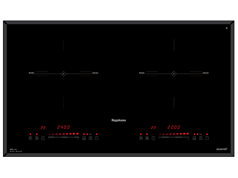 Bếp đôi điện từ Nagakawa NK2C01M