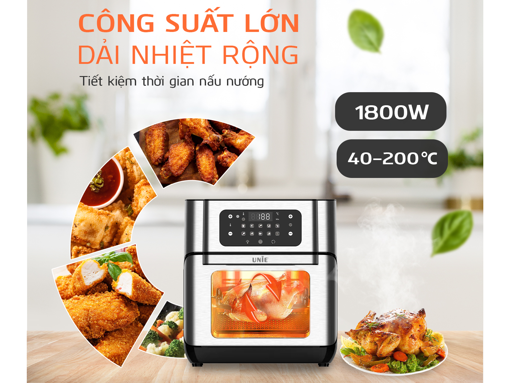 Lò nướng không dầu Unie