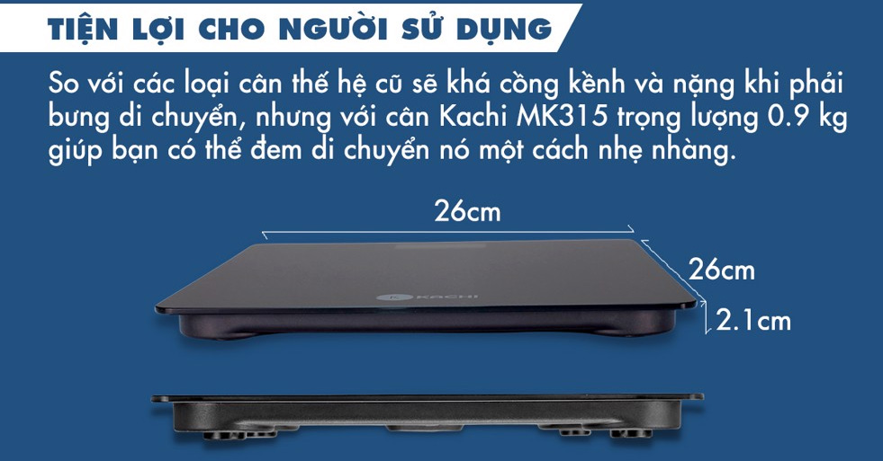 Thiết kế nhỏ gọn, tiện dụng