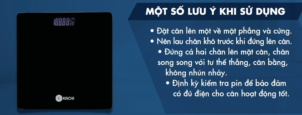 Lưu ý khi sử dụng cân